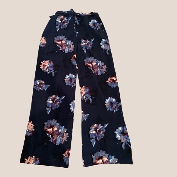 Medium Blue Printed Jules & Leopold Wide Leg Pant - Picture 3 of 8